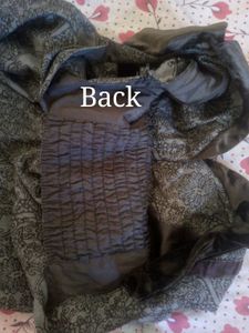 Vintage Brown Lace Pattern Dress