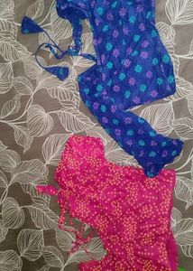 Royal Blue Printed Blouse