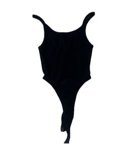 Black Basic Tank Bodysuit
