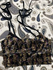 Sparkly Velvet Bralette top