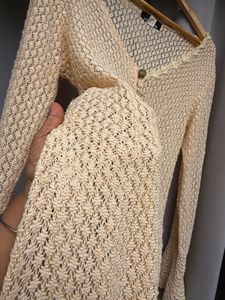 Boho Crochet Duster Long Shrug