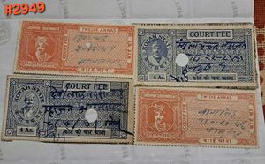 4 Jodhpur,Kotah Princely states big stamps