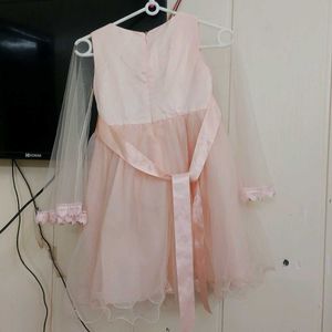beautiful peach frock