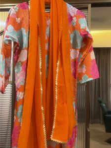 Vibrant Floral Kurta Set