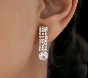 AntiTarnish Elegant Diamond Necklace &amp; Earring Set