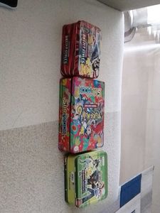 Set of 3 pokemon tin box