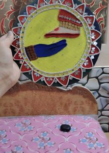 set of 5 lippan art
