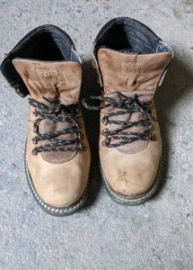 TSF leather Stylish Tan Hiking Boots