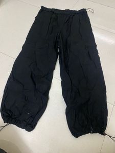 Black Wide Leg Cargo Pants