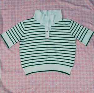 Striped crop top