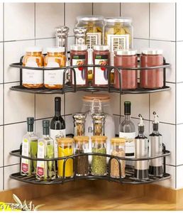 2-Tier Metal Corner Storage Rack (Pack of 2)