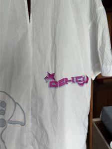 Oversized White Button-Up Shirt