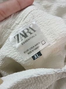 Zara Men's White super baggy Shirt