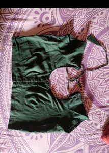 🎊Elegant Leaf Print Saree with Blouse🎊