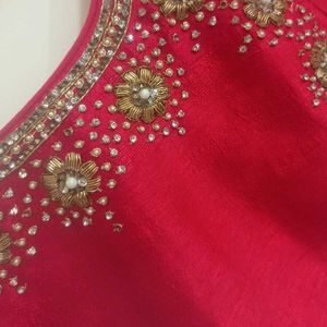 Premium Off White Net Floral Embroidered Lehenga