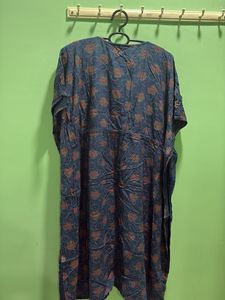 Boho Floral Print Kaftan Kurta