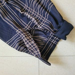 Classic Plaid Sheer Button-Up Shirt