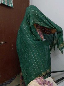 Elegant Emerald Green Dupatta of 1