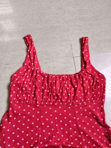 Cute Red Polka Dot Dress