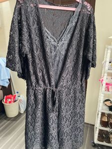 Elegant Lace Nightgown and Robe Set