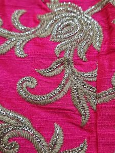 Elegant Pink Embroidered Blouse