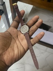 Classic Brown Leather Strap Watch