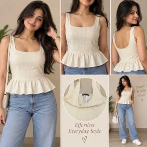 Zara Corset Style Peplum Top