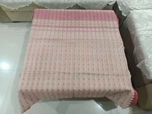 Elegant Pink &amp; Cream Saree