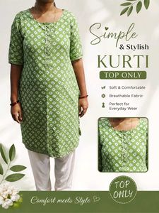 beauty green kurti