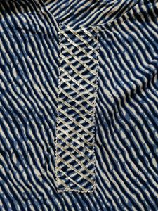 Blue &amp; White Print Tunic Top