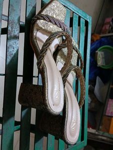 Sparkly Gold Heels