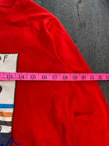 Red Mickey Mouse Graphic Sweatshirt