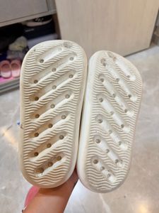 Cute White Crocs with Charms check details