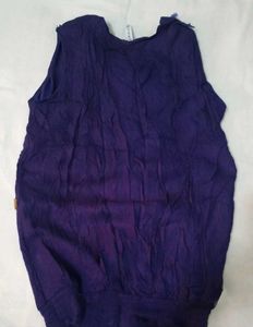 Y2k Navy Blue Sleeveless Top with Beige half jeans