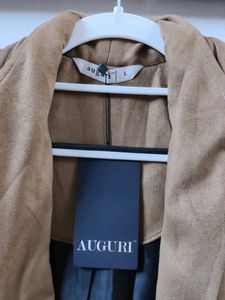Suede Blazer Jacket Set