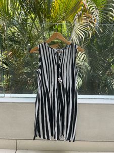 Striped Sleeveless Tunic Top