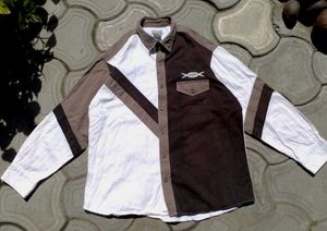 Y2K Men's Color Block Long Sleeve Shirt