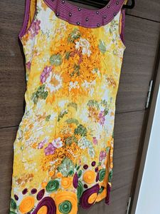 Vibrant Floral Print Kurta