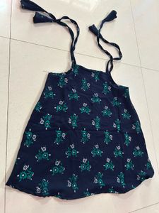 Adorable Navy Floral Dress for Girls
