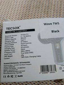 TECSOX Wireless Earbuds