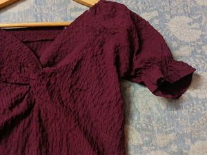 Jamuni Textured Puff Sleeve Top