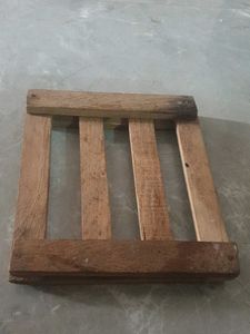 Wooden plant stand base