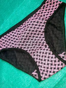 Stylish Pink & Black Patterned Panties