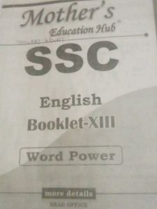 SSC English Word Power Booklet