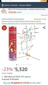 Imported brand Melissa and Doug game known as Susp