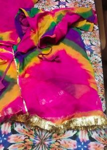 tie and dye poshak