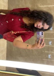 savana Maroon Ribbed Button-Up Top
