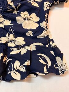 Ralph Lauren Vintage Floral Peplum Top