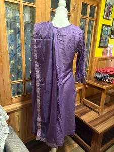 Elegant Purple Kurta Set with Dupatta