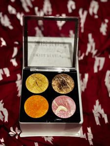 highlighters and eyeshadow